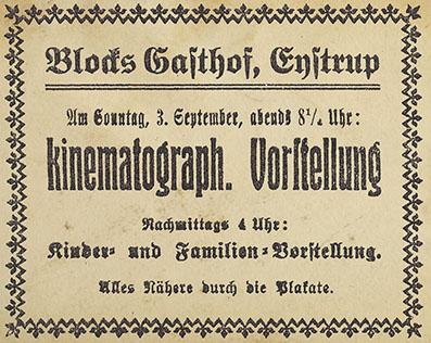 Anzeig Gasthof Block vom 03.09.1919 