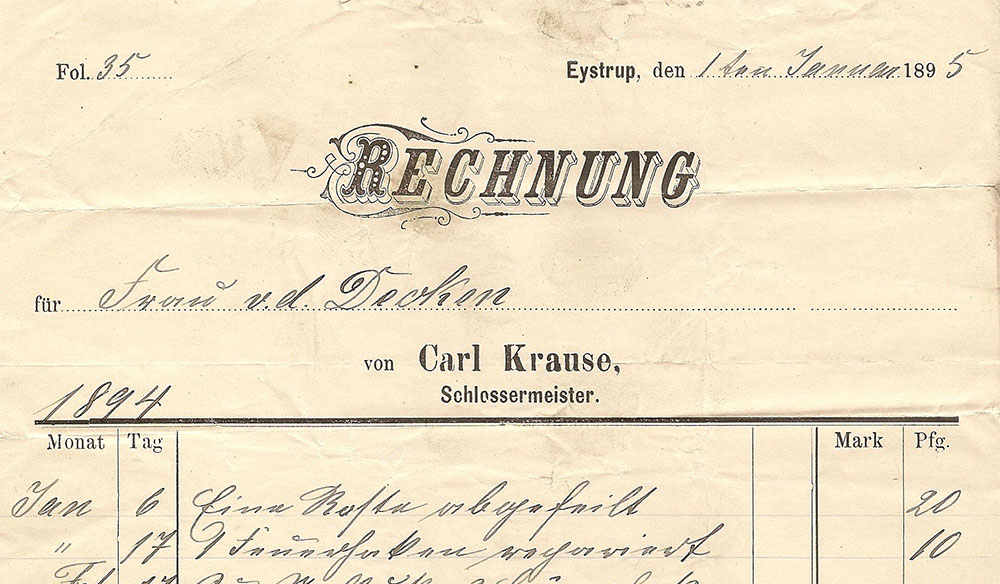 1895 Schlossermeister Carl Krause