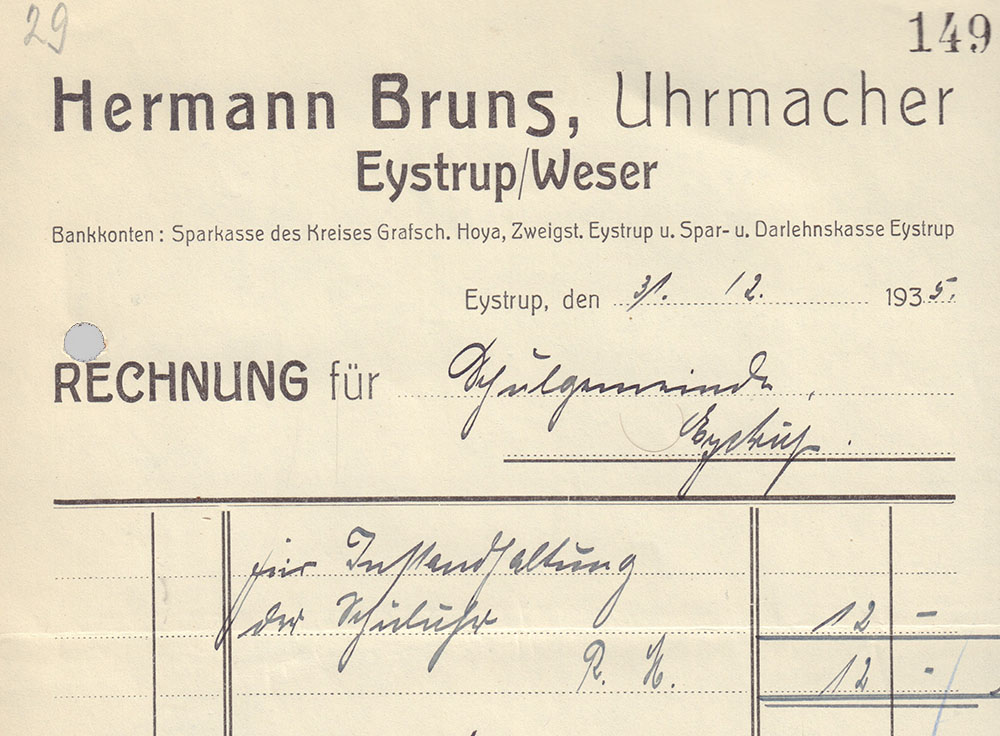 Uhrmacher Hermann Bruns