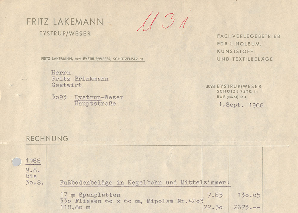 Fritz Lakemann Fachverlegebetrieb für Linoleum, Kunststoff- und Textilbeläge