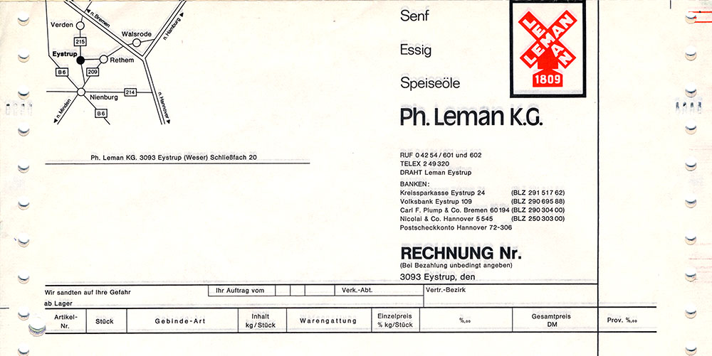 Ph. Leman KG Senf Essig Speiseöle