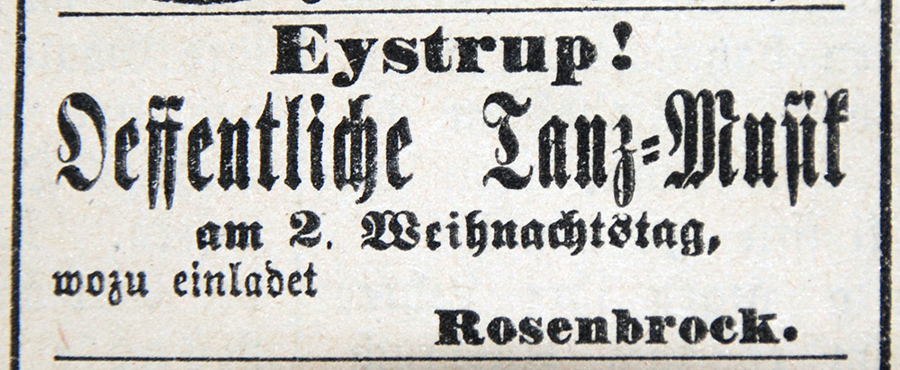 Hoyaer Wochenblatt vom 24.12.1909