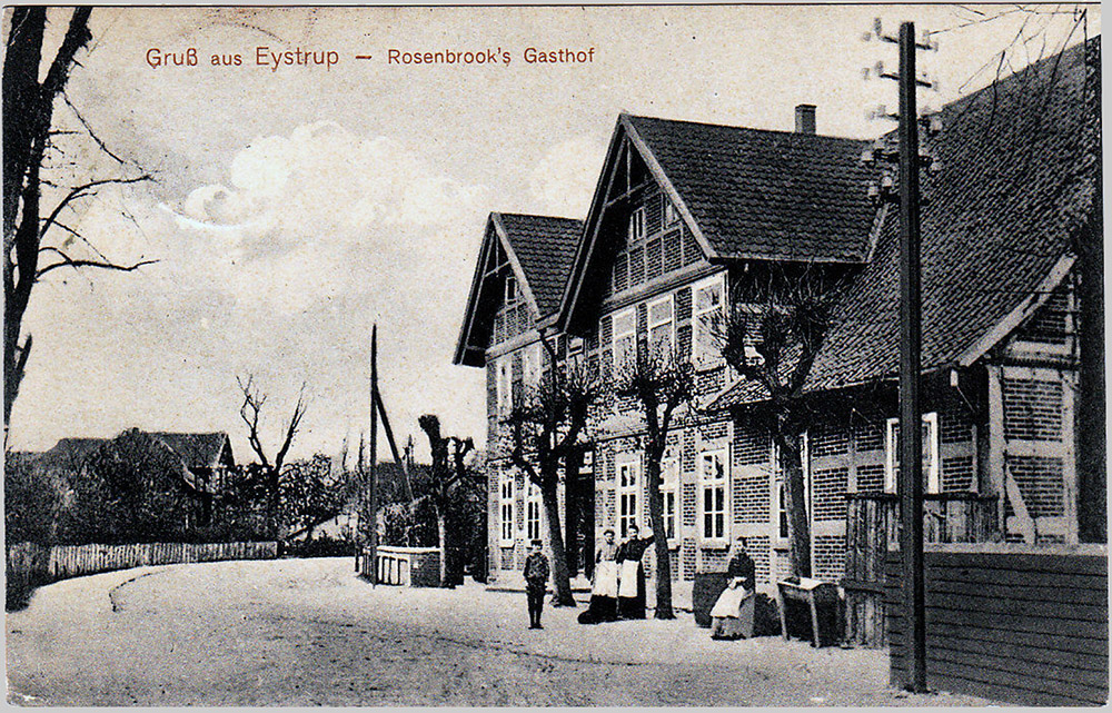 Gasthaus Rosenbrock, Ansichtskarte um 1900