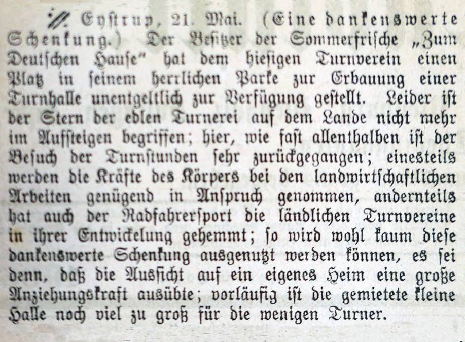 Hoyaer Wochenblatt vom 25.05.1903