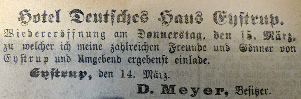 Hoyaer Wochenblatt vom 15.03.1906