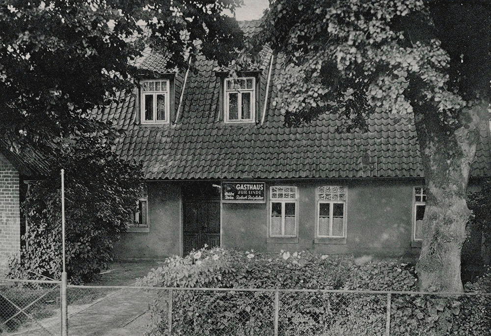 Gasthaus "Zur Linde", Ansichtskarte aus den 30er Jahren