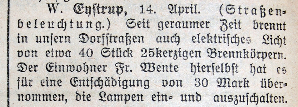 Hoyaer Wochenblatt vom 16.04.1914
