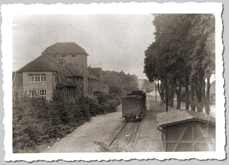 Zug der Hoyaer Eisenbahn Gesellschaft im Bf. Eystrup