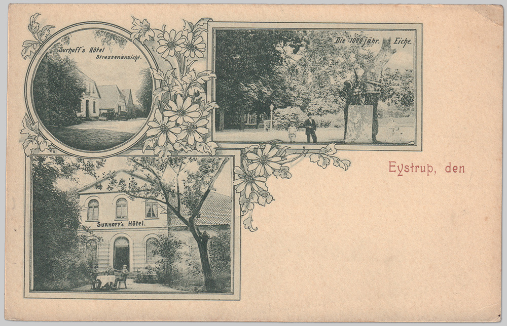 Alte Ansichtskarte aus Eystrup