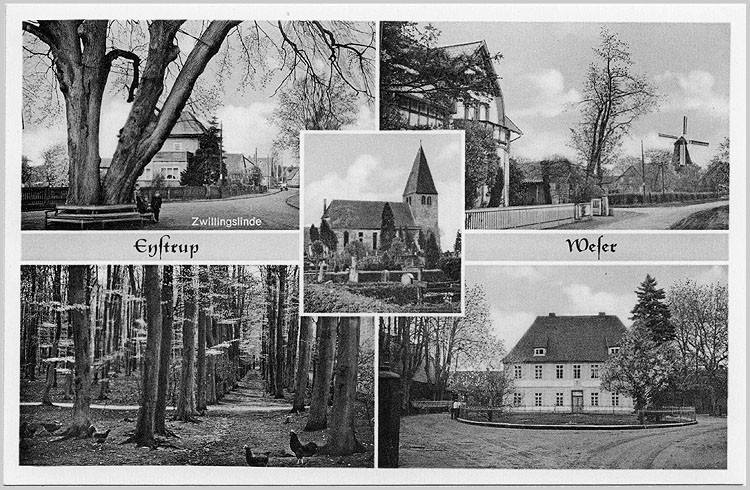 Alte Ansichtskarte aus Eystrup